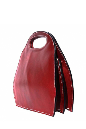 Women's oval handbag: fresh design worn in the hand or on a strap strap optional kept closed by two magnets zip fastening zip