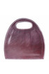 Women's oval handbag