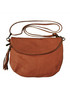 Women's leather handbag with fringes
