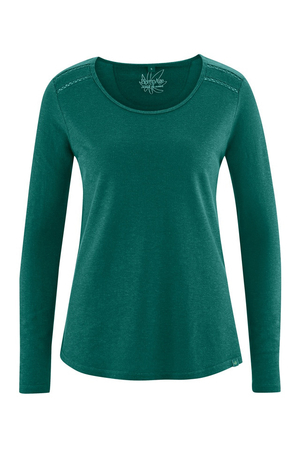 Women's ECO t-shirt with long sleeves organic cotton and hemp suitable for allergy sufferers and people with sensitive skin