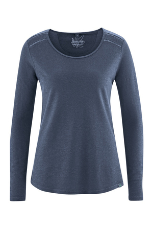 Women's ECO t-shirt with long sleeves organic cotton and hemp suitable for allergy sufferers and people with sensitive skin