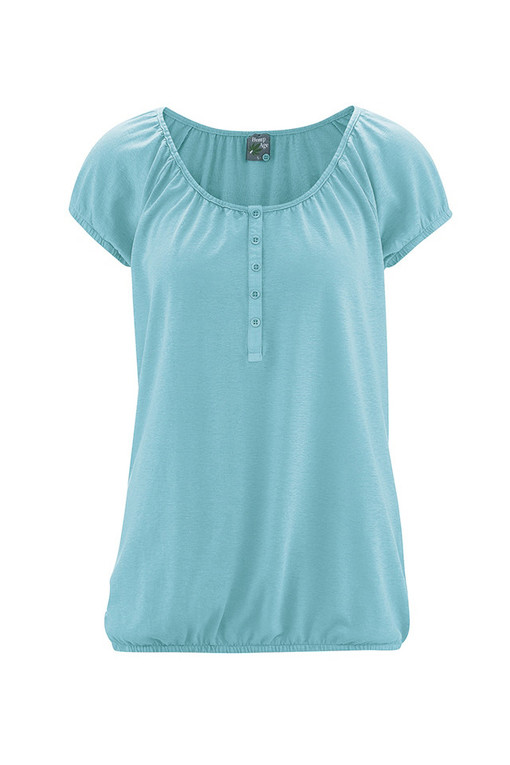 Women's hemp t-shirt with buttons