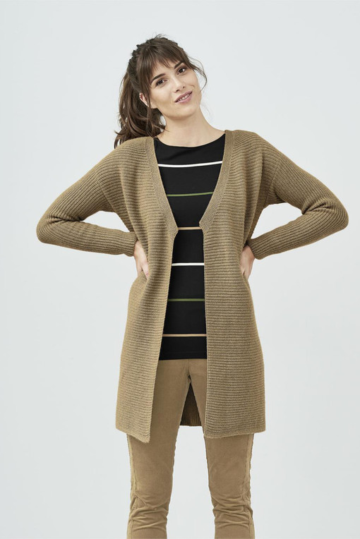 Women's wool organic cardigan