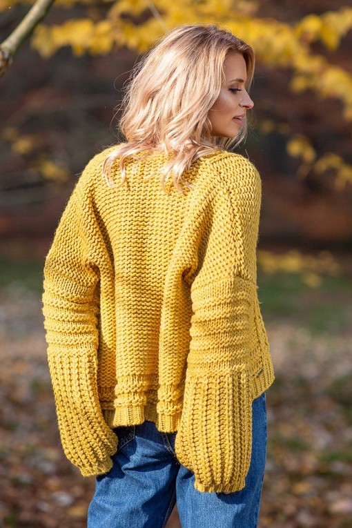 Women's wool knitted cardigan