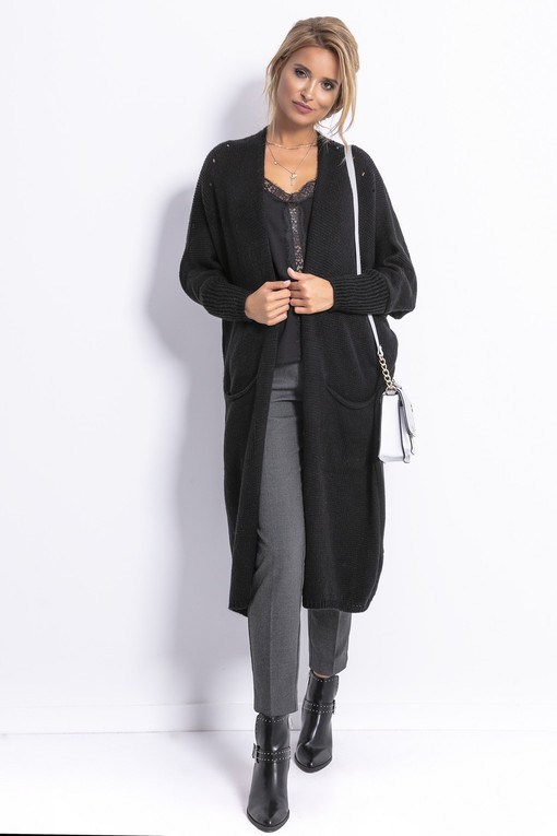 Women's wool cardigan with pockets