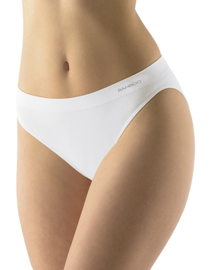 Women's classic panties from the ECO Bamboo collection from the Czech company Milpex double waist - ribbed, seamless lower