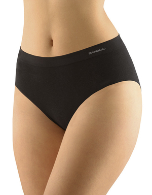 Women's ecological seamless panties from the Czech company Milpex wider side height ribbed double waist rubber bands around