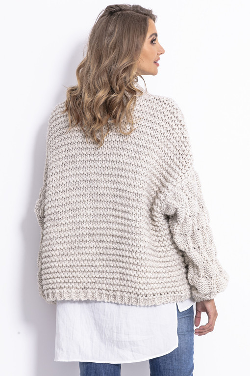 Women's wool coarse knitted sweater