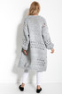 Women's elegant midi cardigan made of wool
