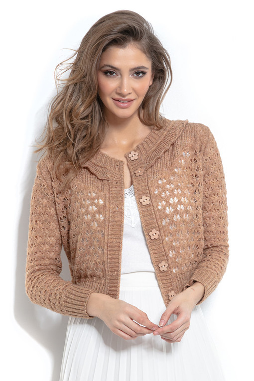 Women's cardigan with flowers