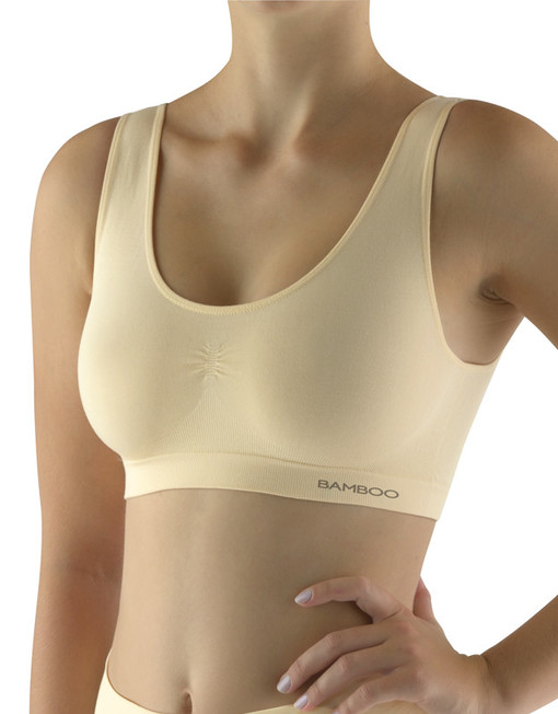Bamboo bra with wide straps