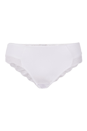 Elegant lace panties of Brazilian style made of organic cotton from the German brand Comazo / earth elastic at the waist