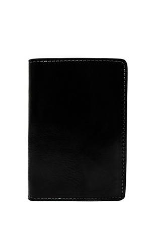 Leather wallet - voucher in a classic look and functional design. timeless monochrome made of durable quality Italian leather