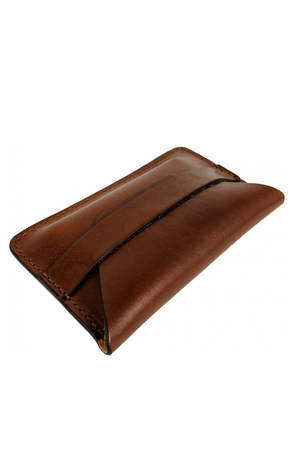 Elegant leather business card holder luxury monochrome design minimalist, fits in the inner pocket of the coat durable