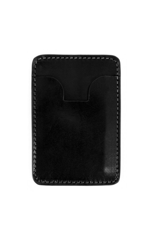 Minimalist business card holder made of genuine quality Italian leather timeless functional design one color design suitable