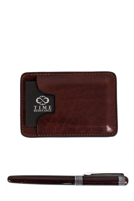 Leather case for business cards
