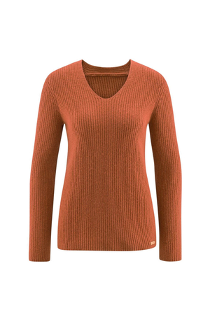 The warm ladies sweater from the German manufacturer Living Crafts will delight not only lovers of natural materials and fans