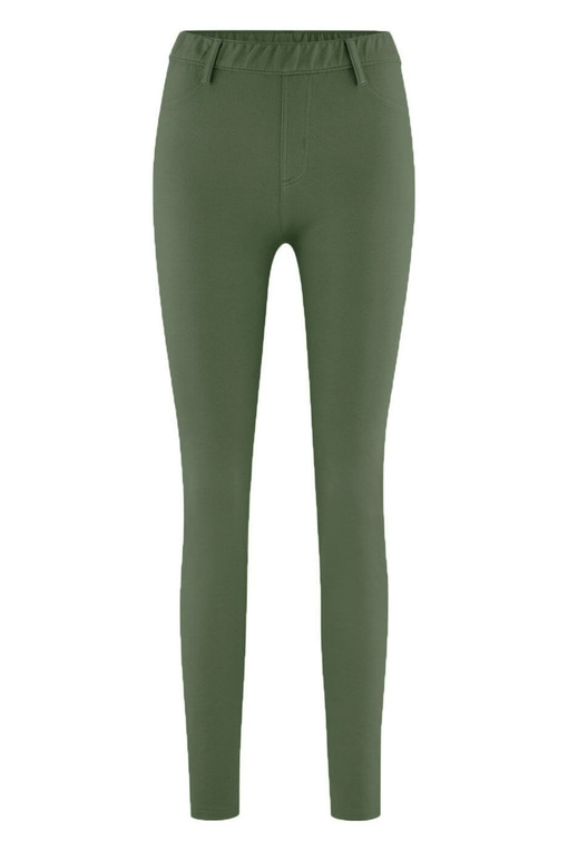 Women's leggings with loops made of bio-cotton