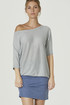 Women's sweater with a boat neckline