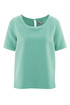 Women's blouse with short sleeves