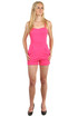 Women's short overall lace straps