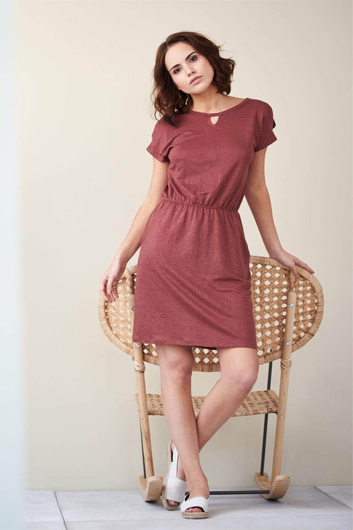 Women's summer dress made of organic linen