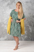 Summer linen patterned dress