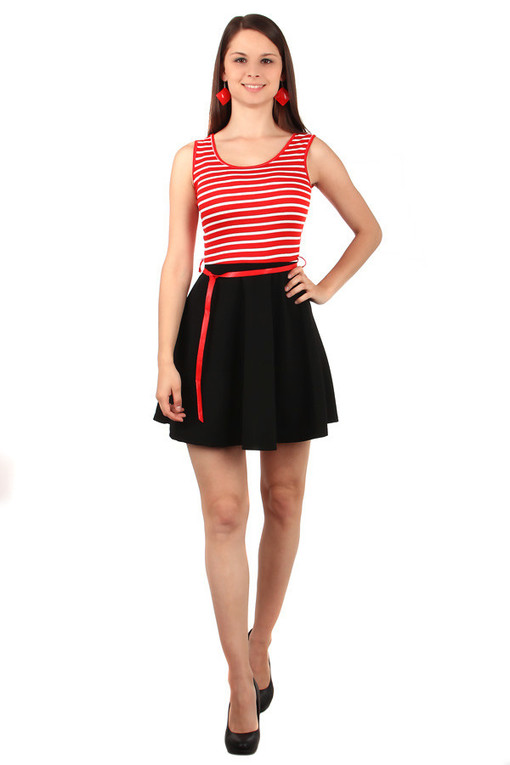 Summer short dress stripes