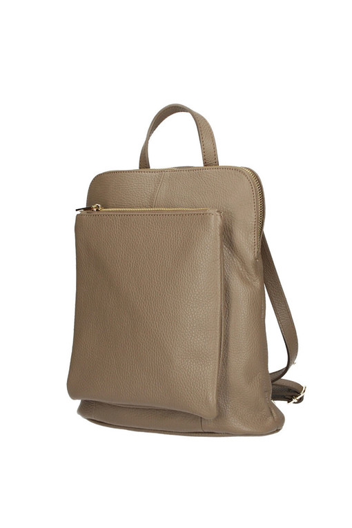 Leather backpack - handbag