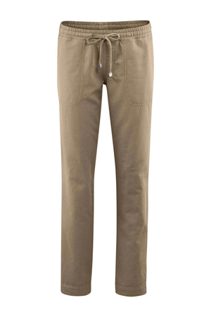 Women's long trousers made of organic cotton and linen from the German manufacturer Living Crafts from natural materials
