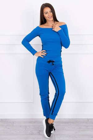 Attractive women's tracksuit with a high proportion of cotton. the set consists of a sweatshirt and pants comfortable and