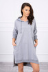 Solid colour sweatshirt dress with pockets