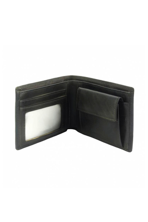 legendary genuine leather wallet portmanteau simple design without clasp coin compartment space for business cards / credit