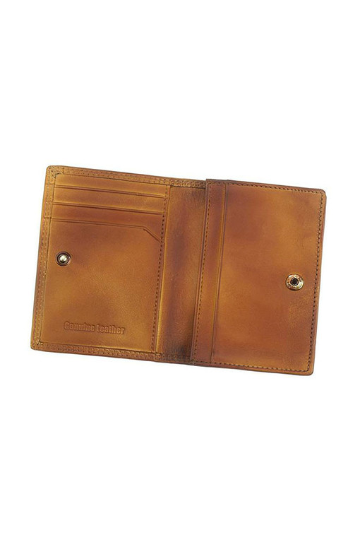Men's leather case for cards and coins