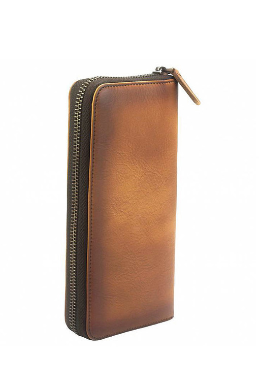 Rustic leather wallet