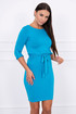 Fitted ladies dress with belt