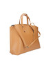 Italian spacious leather handbag