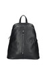 Women's leather backpack with zipper
