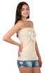 Women's Strapless Cotton Top with Heart