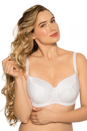Timeless bra in classic colors. padded bra made of slightly shiny microfiber in combination with knit the sides and back are