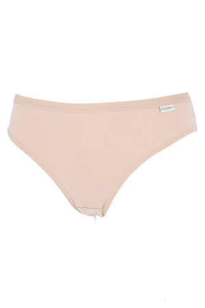 Classic women's panties made of organic cotton. made of elastic bio-cotton knit front and back opaque smooth design, not