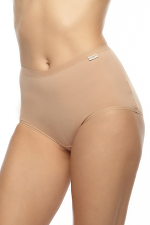 Women's panties with a high waist made of organic cotton from the traditional Italian brand Cotonella. made of elastic
