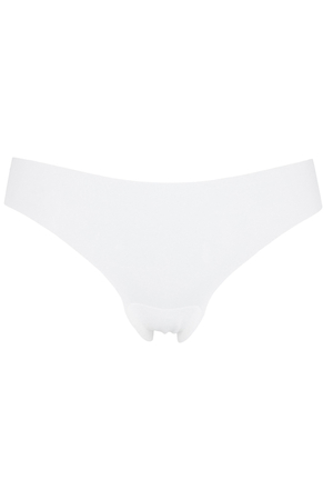 Comfortable women's thong under tight-fitting clothes. made of fine, elastic microfiber Available in basic colors - white,