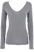 One-color cotton T-shirt with long sleeves BASIC