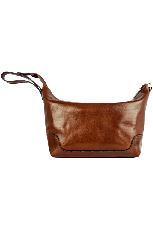 Luxury leather cosmetic bag