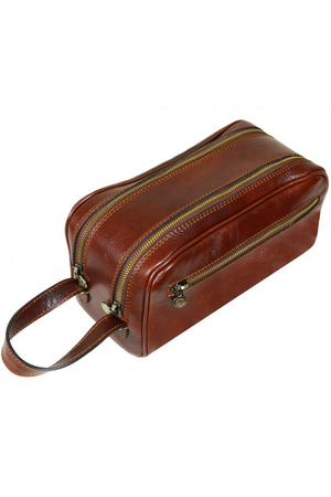 Italian luxury cosmetic leather bag for demanding customers who are not satisfied with the usual product. made of luxury