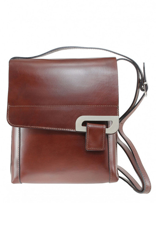 Unisex leather crossbody handbag