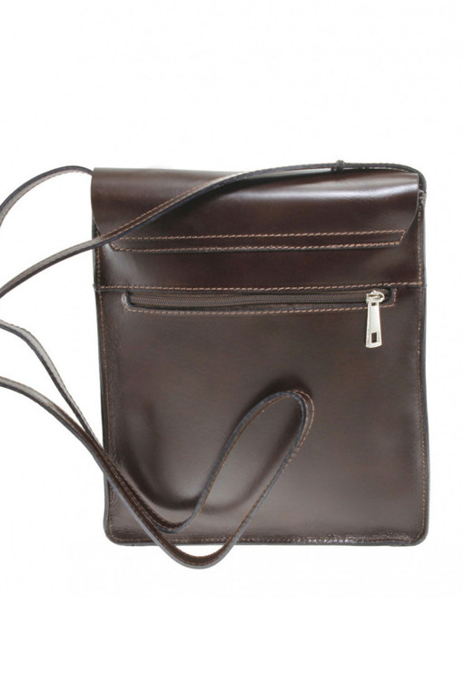 Unisex leather crossbody handbag