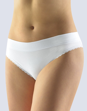 Classic women's panties made of high quality cotton from the Czech lingerie brand Gina. monochrome design normal waist height