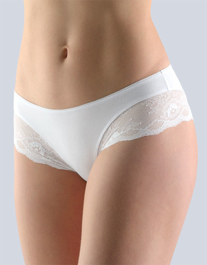 Female panties in a French cut from the Czech brand Gina. all-over briefs elegant and beautiful on the body lower waist no